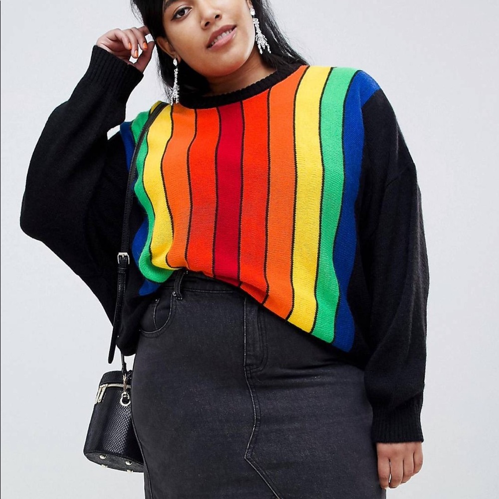 ASOS Rainbow Stripe Sweater 🌈